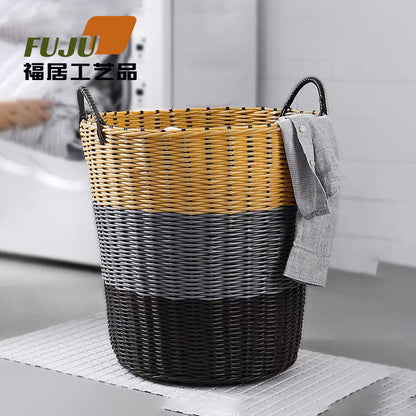 Rattan multipurpose laundry basket