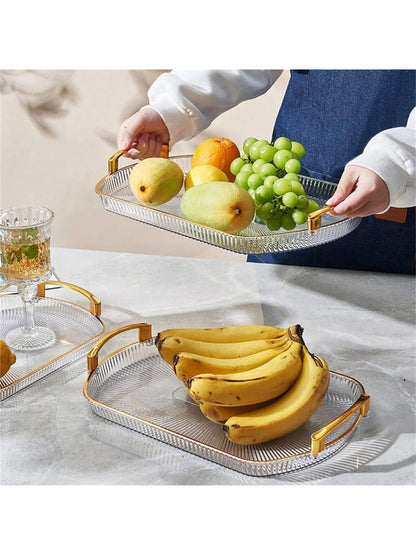 3 pcs rectangular tray fruit