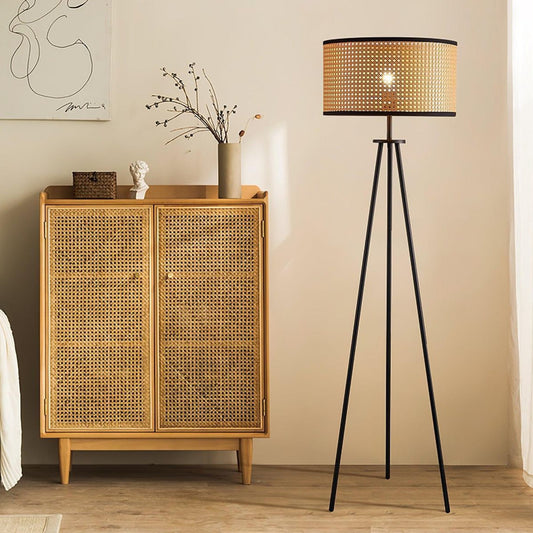 Rattan Bedside Lamp 
