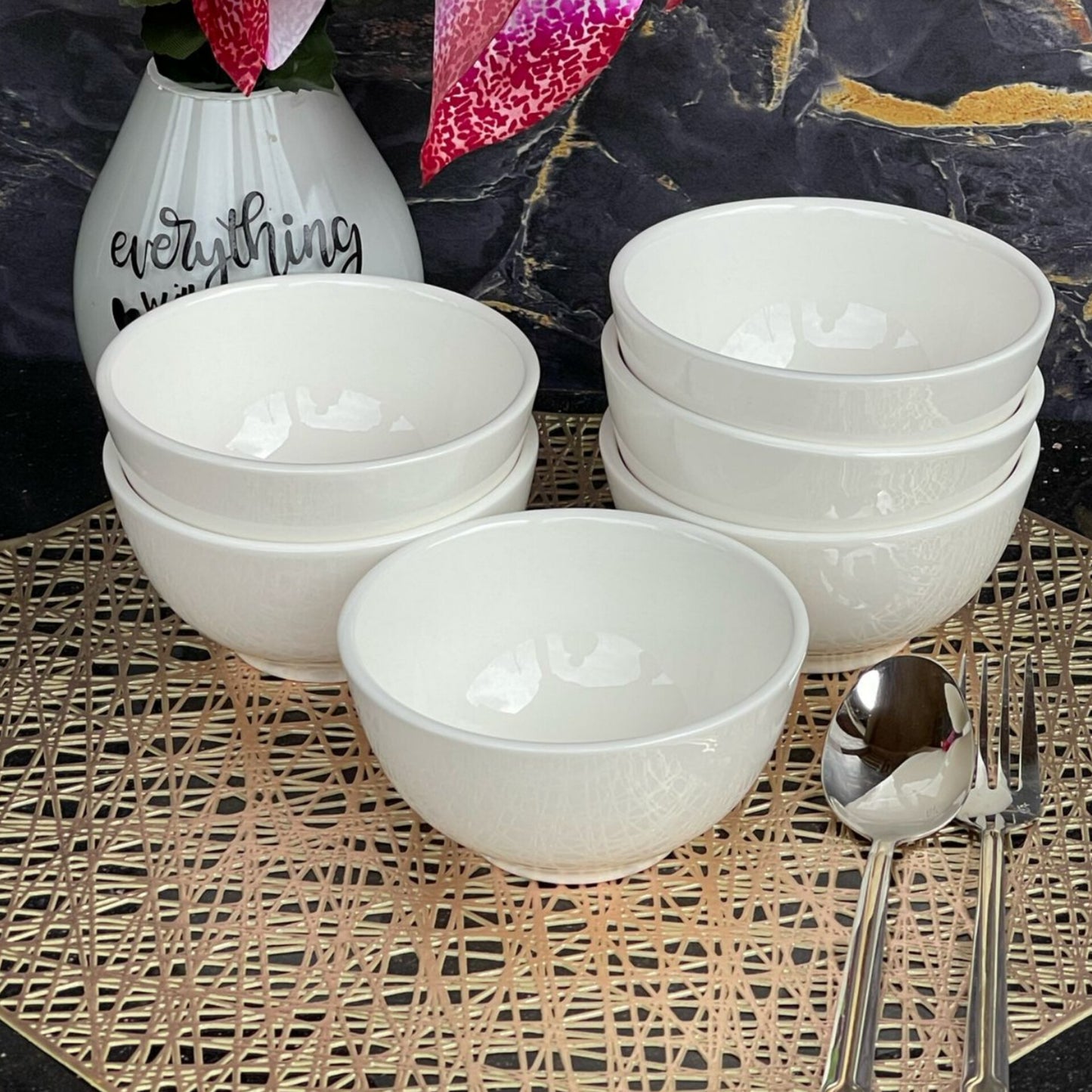 6Pcs Ceramic Bowl Set