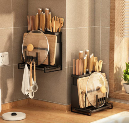 Wall Hanging Knife Rack Chopping Board Holder
