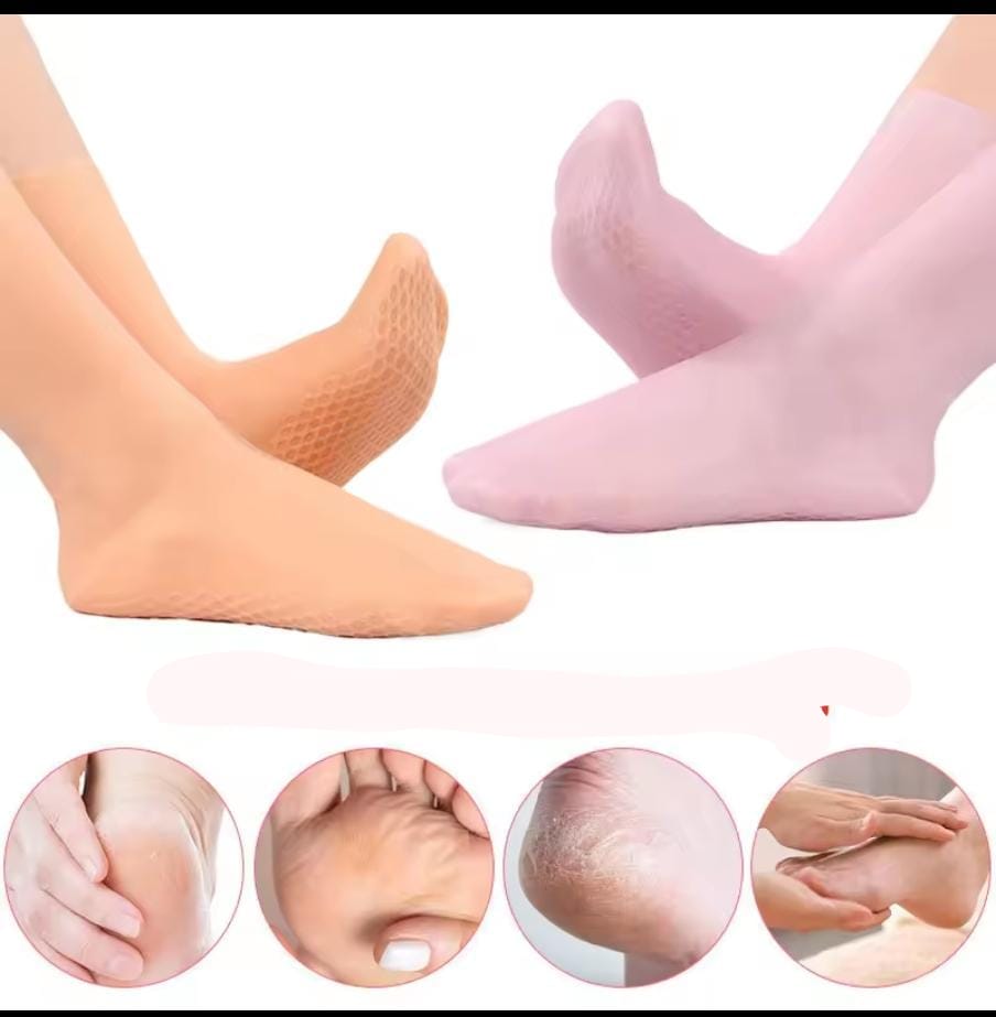 Silicone long foot moisturizing socks
