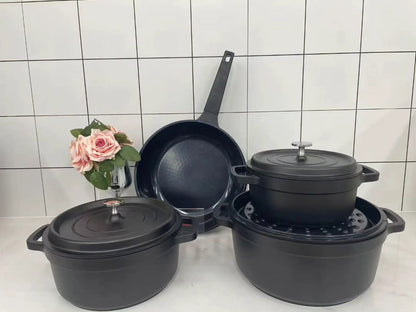 7 Piece Aluminium Ceramic Cookware Set