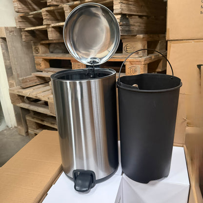 20L SS Soft Close Stainless Steel Pedal Bin