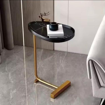 C shaped side table end table