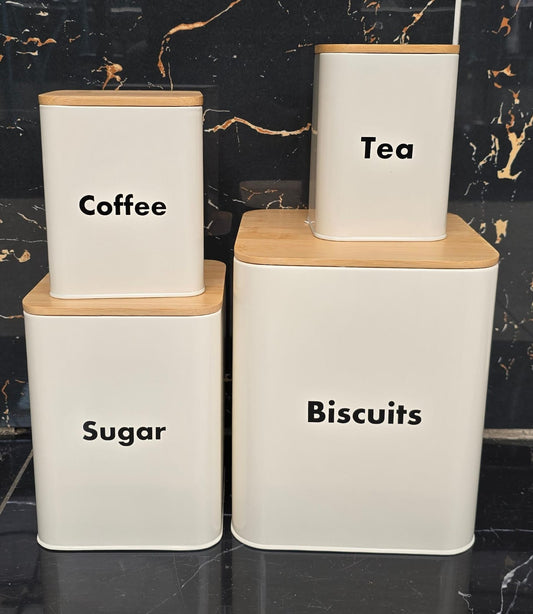 4pc storage jars set