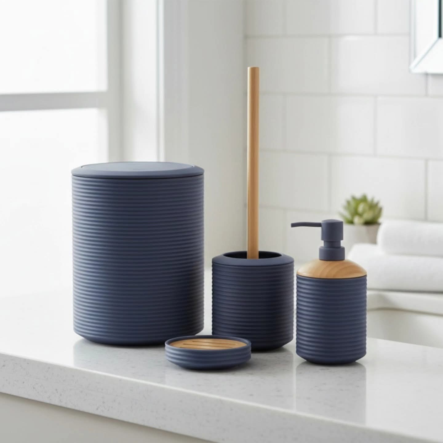 6Pc bathroom accessories set