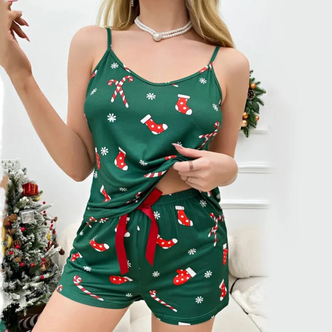 Christmas Pajama Short Set