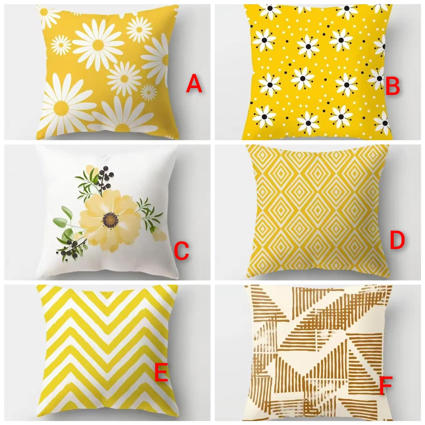 Throw pillow covers