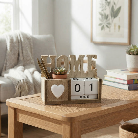 Rustic Wooden Perpetual Calendar