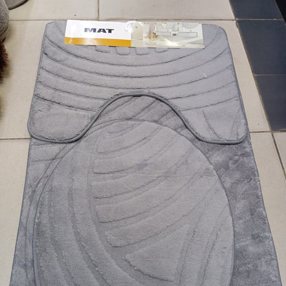 3Pcs  Toilet Mat Set