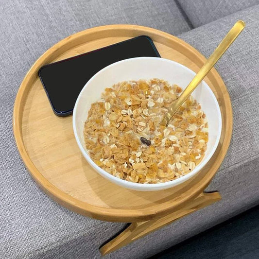 Foldable sofa armrest tray