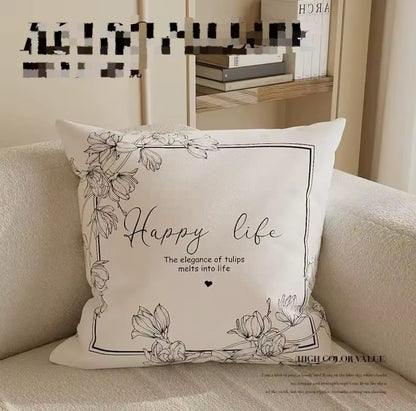 Luxury abstract art cushion