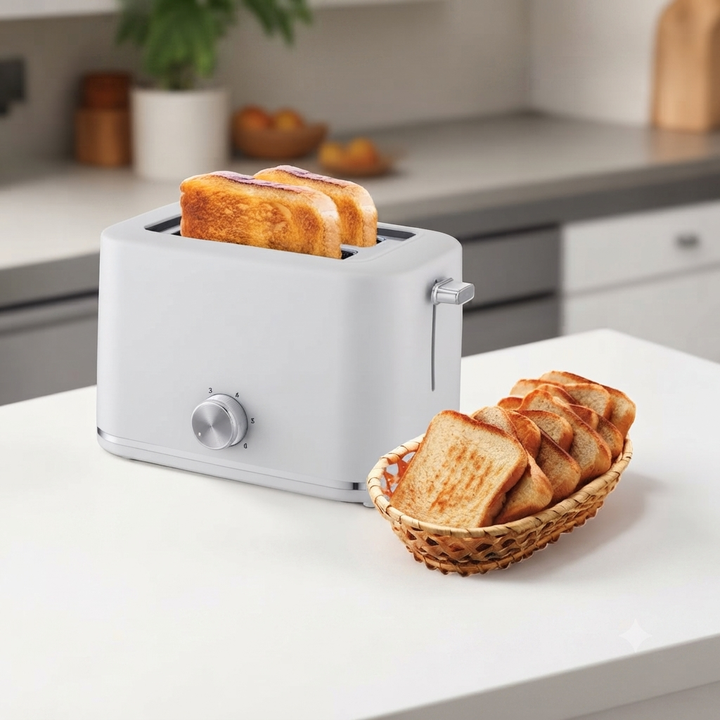 Sanford 2 Slice Toaster With 6 Browning Levels and Defrost Function - SF5753BT