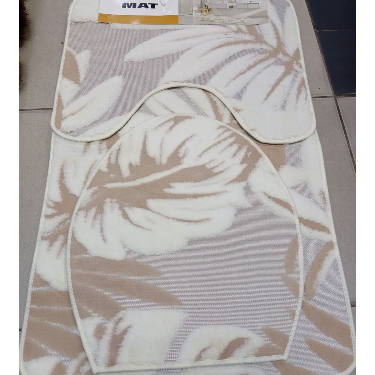 3Pcs  Toilet Mat Set