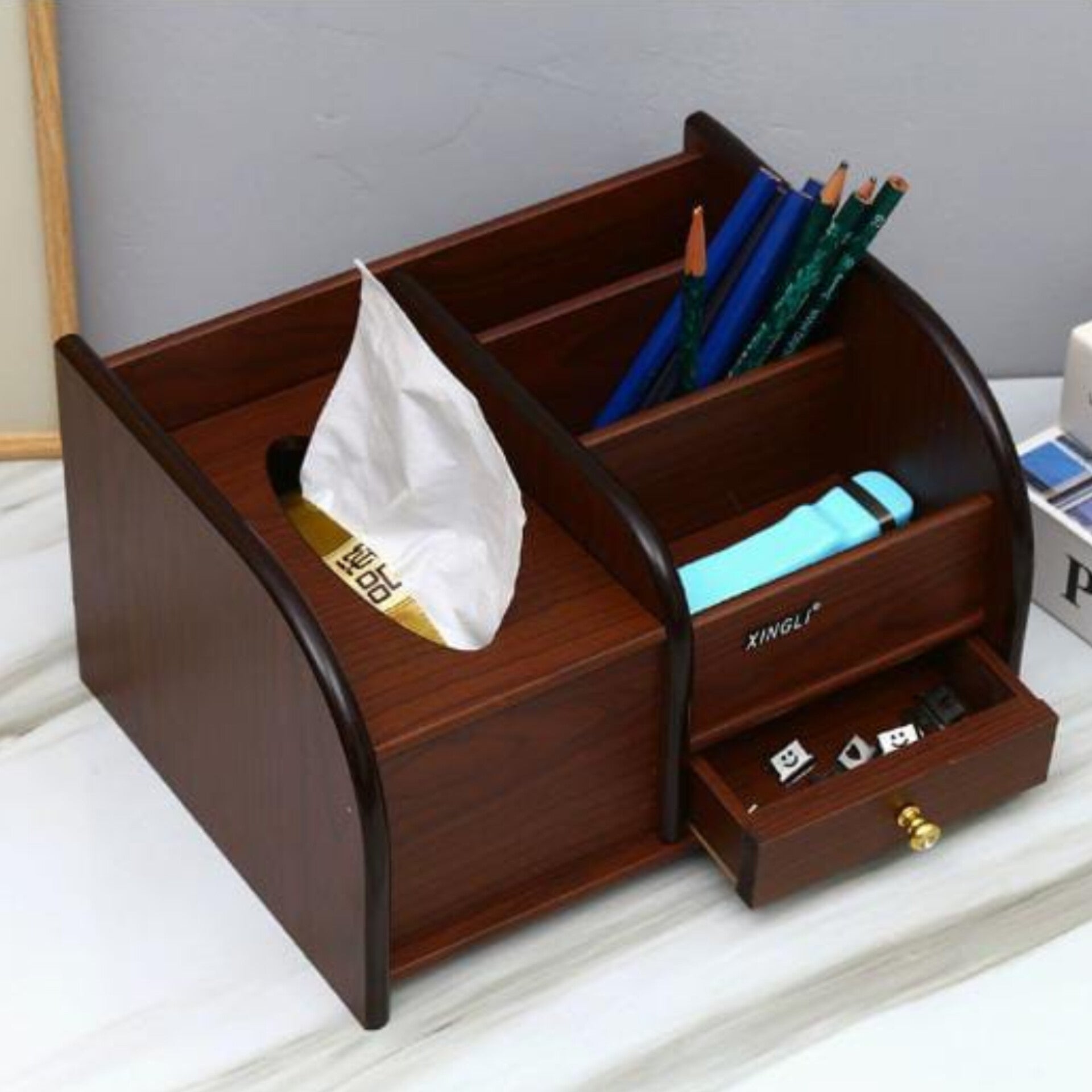 Wooden Desk Organizer