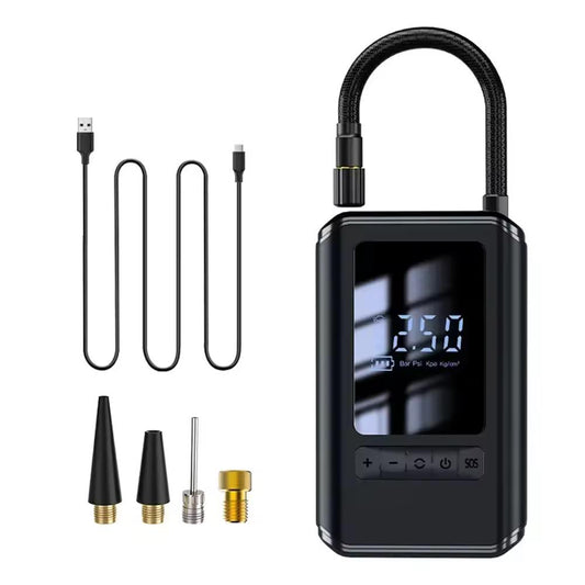 Rechargeable car bicycle tyre inflator