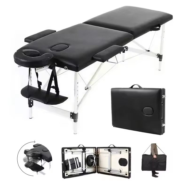 Portable 2 Section Professional Massage Table and Lash Bed