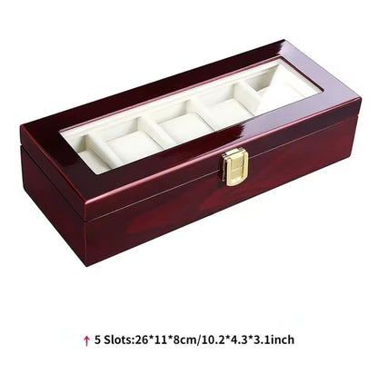 Six Slot Wooden Watch Case Gha