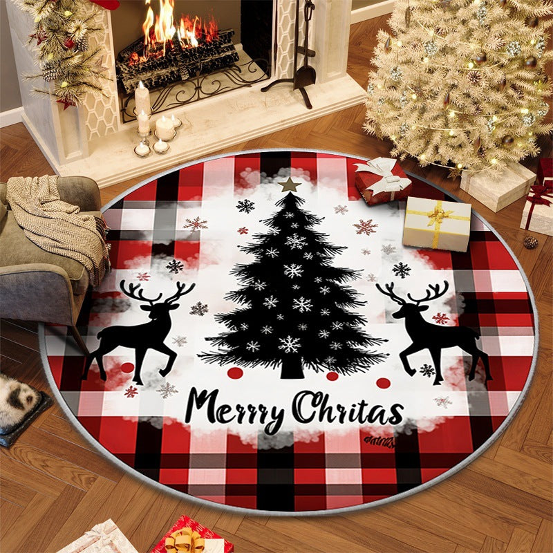 100cm Christmas Circular Anti Slip Carpet