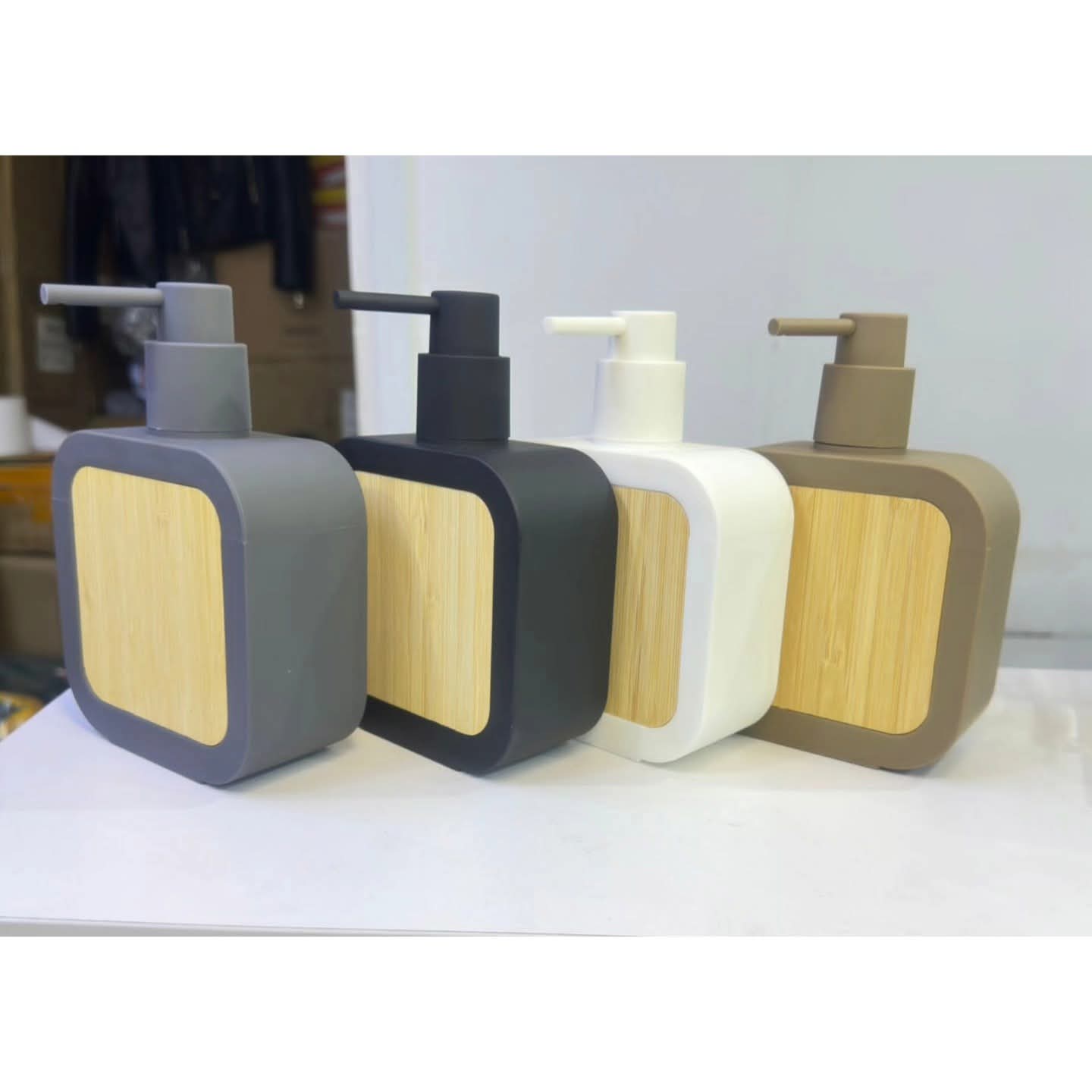 Plastic soap dispenser