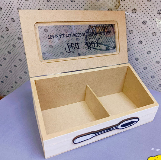 Wooden tea bag organizer