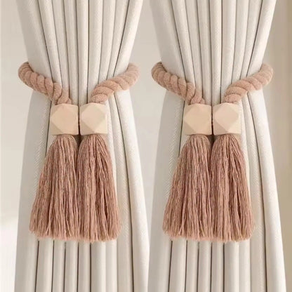 Pair Magnetic Curtain Tiebacks  Holder Set