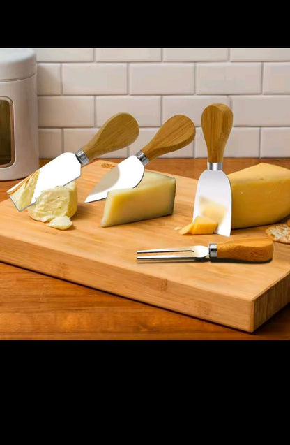 Butter dish tray and knives set