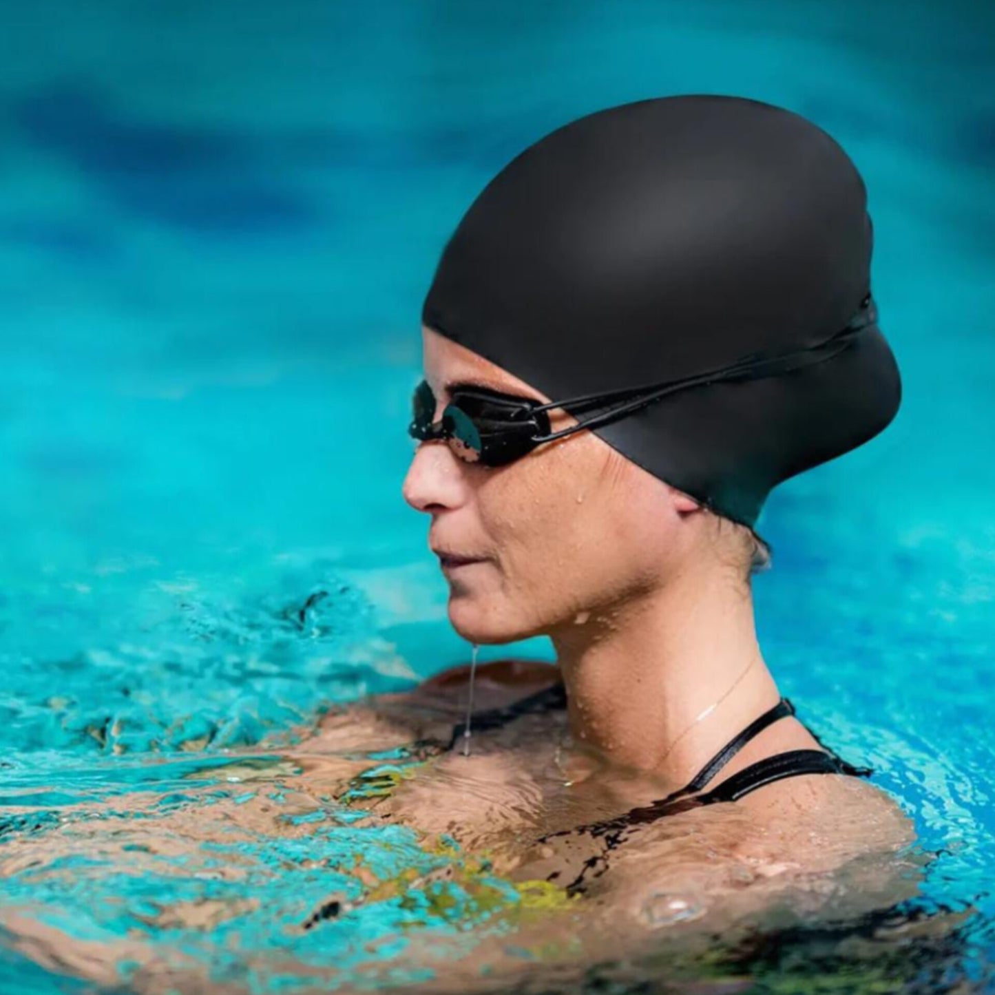 Extra Large Adult Silicone Swimming Cap