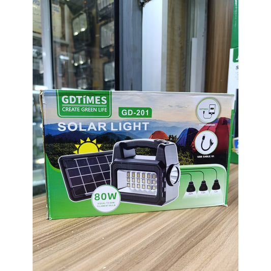 GD-201 Solar Lighting System with 3 bulbs