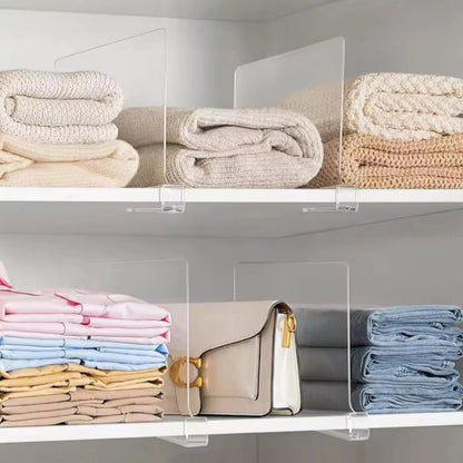 Acrylic Shelf Wardrobe Dividers