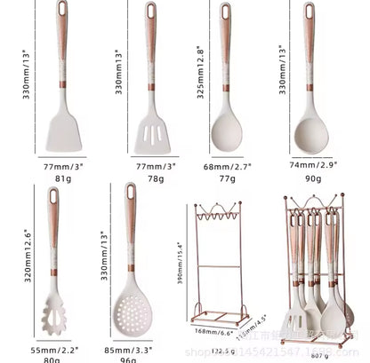 7Pcs silicon  spoon set