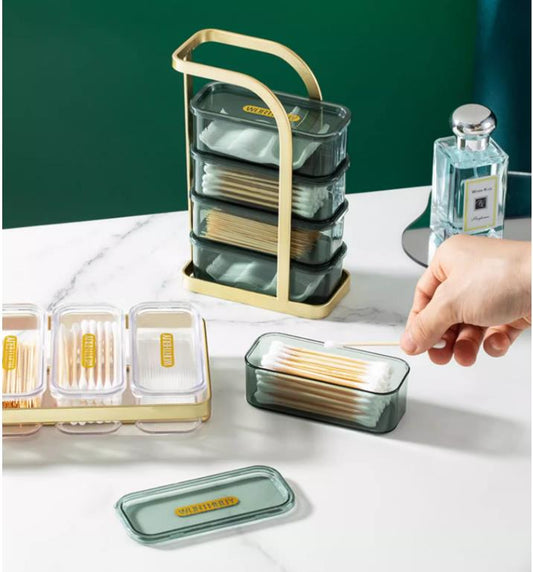 Cosmetic organizer tray tower