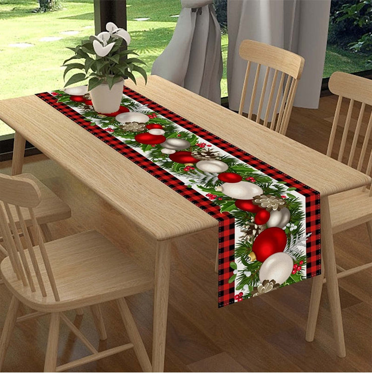 33*185cm Christmas Linen Table Runner