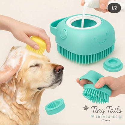 2 In 1 Silicon Brush Grooming Tool