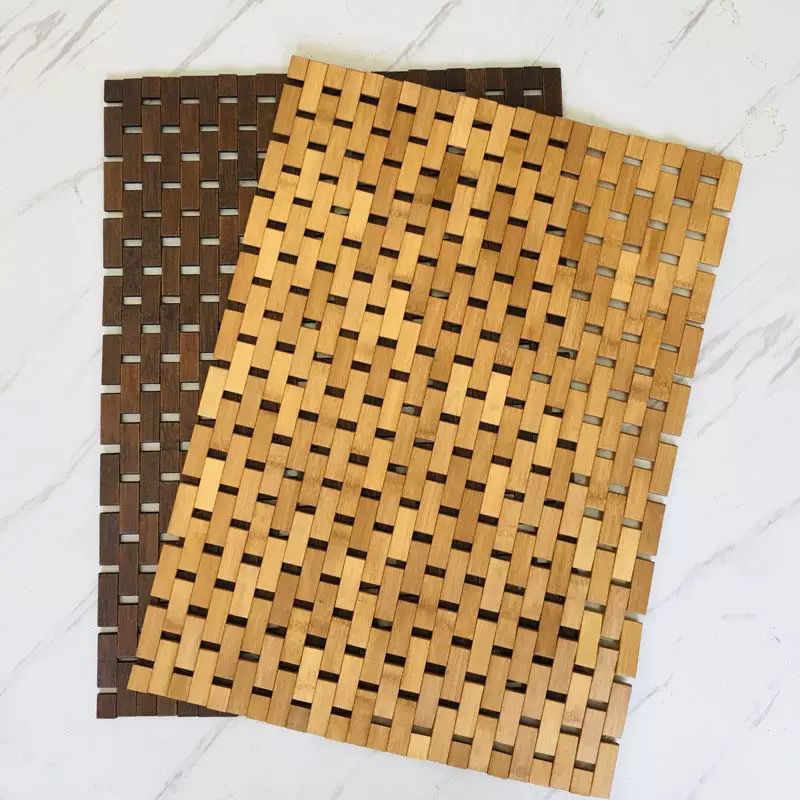 Bamboo Wood Bath Mat Gha