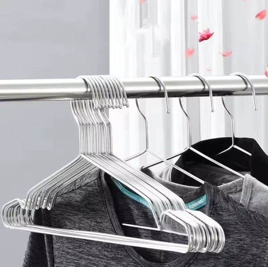 10pc pack stainless steel hangers