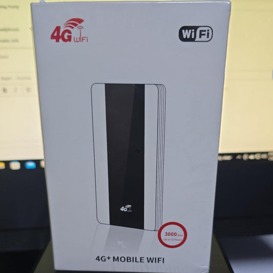 4G+ High-Capacity Mobile WiFi MiFi Router (3000mAh)