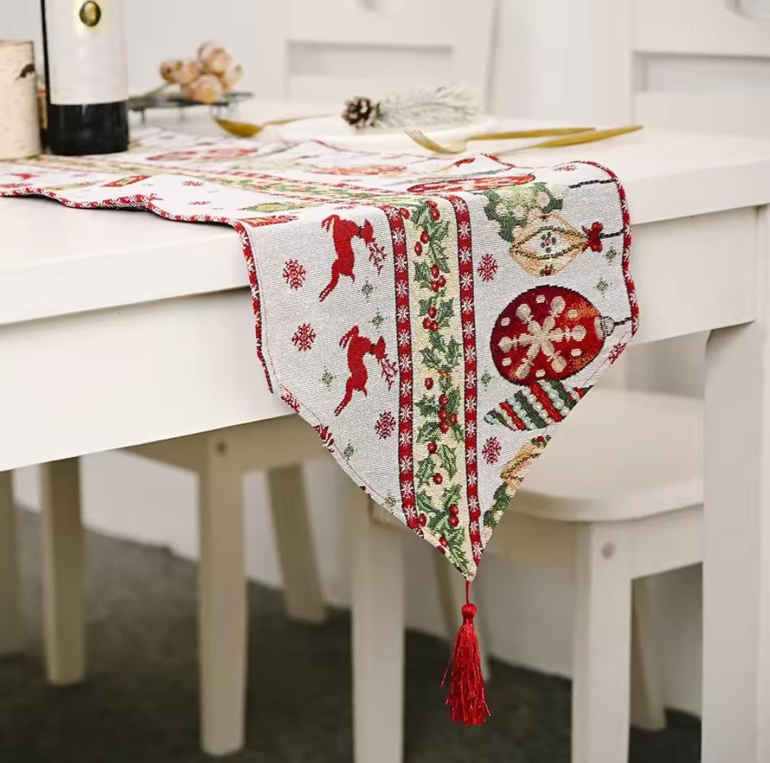 Christmas rustic table runner