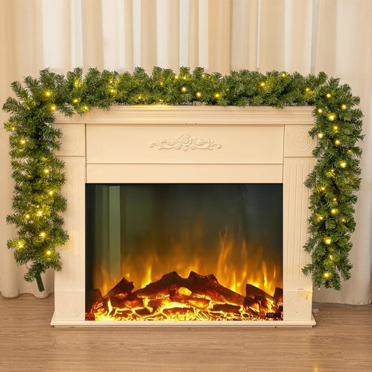 2.8M Christmas Garland With  Lights