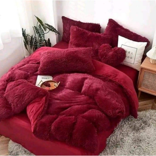 6pc 6*7 Velvet  Fluffy Duvet