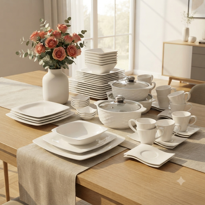 48Pcs Wave Combo Dinnerware Set