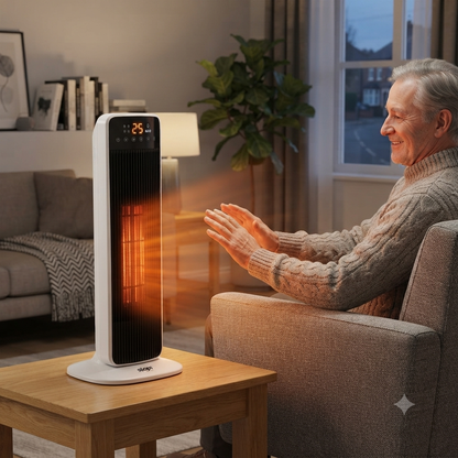 DSP 2000W Tower PTC Heater with Oscillation