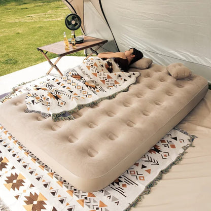 5*6 Inflatable air mattress with 2 pillows and electric pump