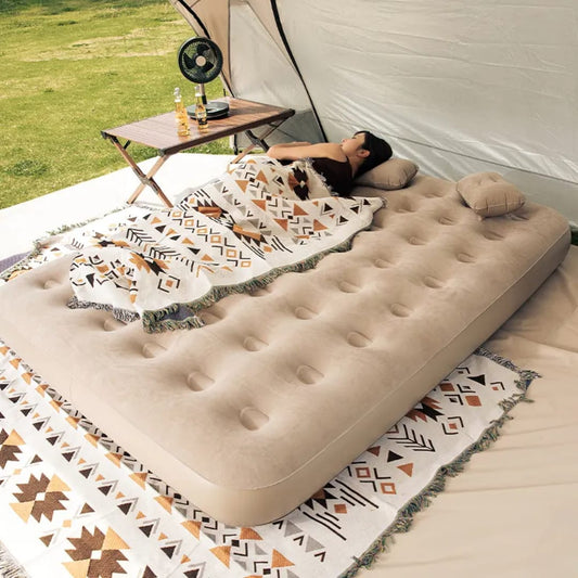 5*6 Inflatable air mattress with 2 pillows and electric pump