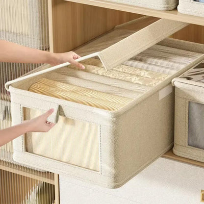 Foldable wardrobe clothes organizer