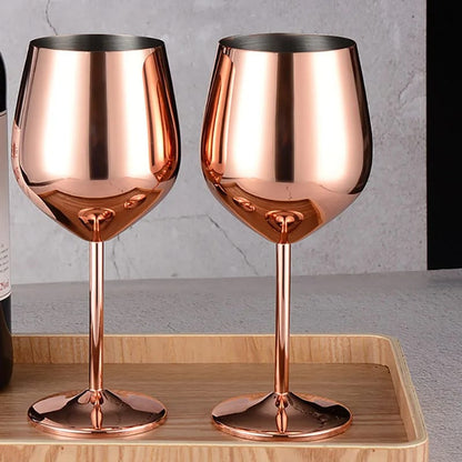 Stainless Steel Non Breakable wine glasses