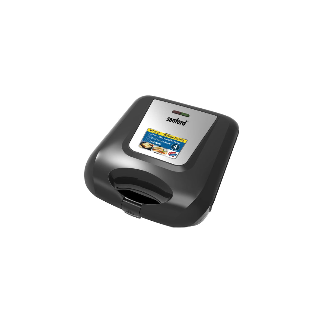 Sanford Sandwich Maker 4 Slice With 1400W Power and Non Stick Plates - SF9901ST