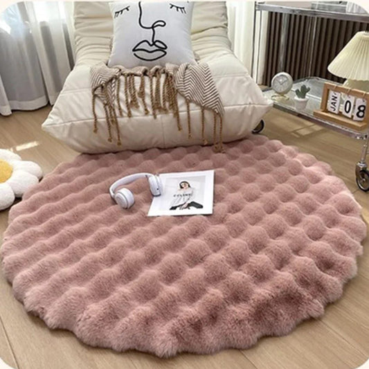 Fluffy Round Plush Rugs