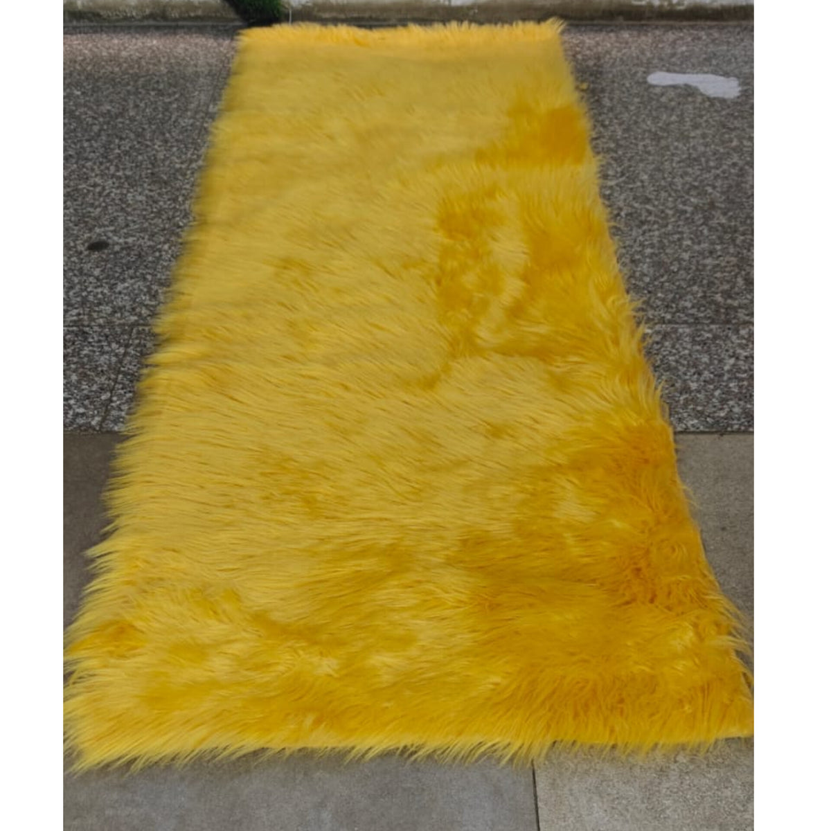 Faux Fur Bedside Runner Mat 50 x 180 cm